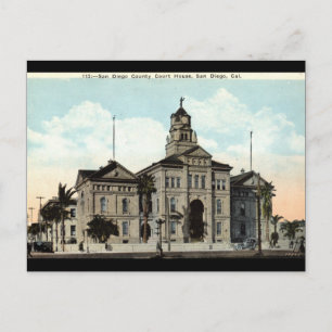 Carte Postale Court House San Diego California 1921
