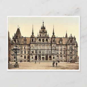 Carte Postale Court House, Wiesbaden, Hesse-Nassau, Allemagne