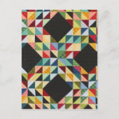 Carte Postale courtepointe patchwork - WOWCOCO (Devant)