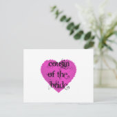 Carte Postale Cousin de la mariée (Debout devant)