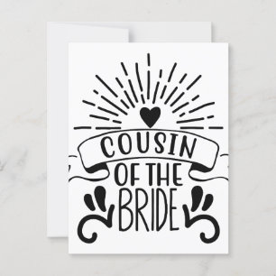 Carte Postale Cousin De La Mariée