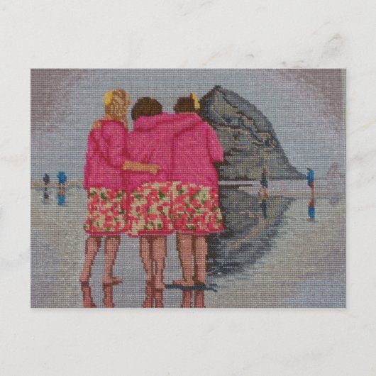 Carte Postale Cousins Needlepoint (Devant)