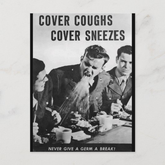 Carte Postale Coussins de couverture, éternuements de couverture (Devant)