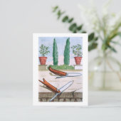 Carte Postale Couteau de jardinage, de 'Hesperides' par Giovanni (Debout devant)