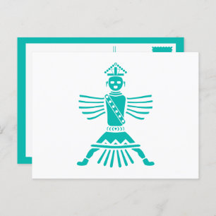 Carte Postale couteau turquoise