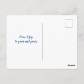 Carte Postale Coutume de scène hivernale (Dos)