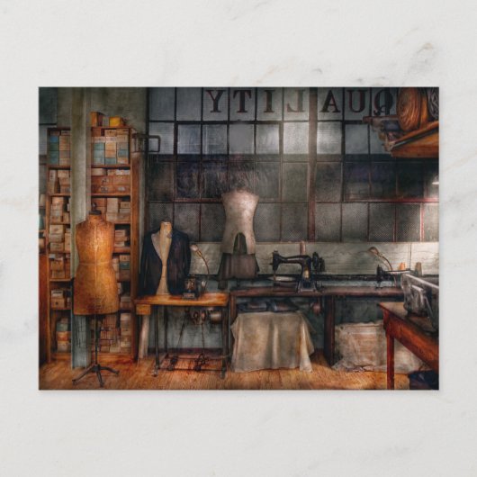 Carte Postale Couture - Industrie - Linge de qualité (Devant)