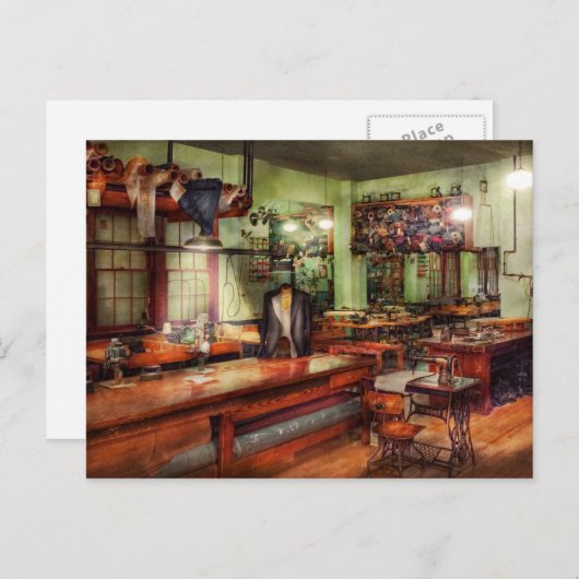 Carte Postale Couture - Industrielle - La sueur (Devant / Derrière)