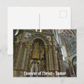 Carte Postale Couvent du Christ à Tomar. Portugal (Devant / Derrière)
