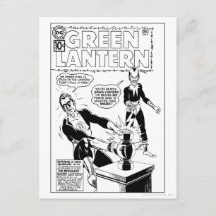 Carte Postale Couvercle vert et Sinestro, noir et blanc