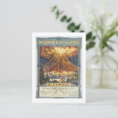 Carte Postale Couvercle Vintage Volcan Roaring (Debout devant)
