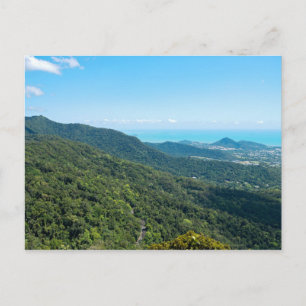 Carte Postale Couvert forestier de la gorge de Barron et mer de