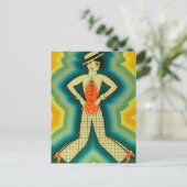 Carte Postale Couverture Art Déco « Dancer » par Jose Carlos (Debout devant)