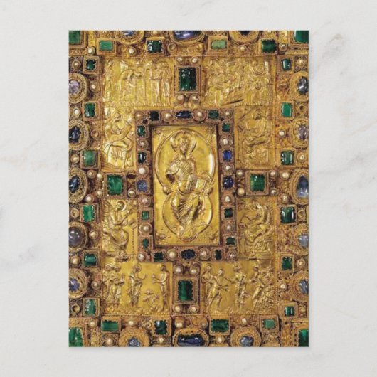 Carte Postale Couverture bijouterie - Codex Aureus de St. Emmera (Devant)