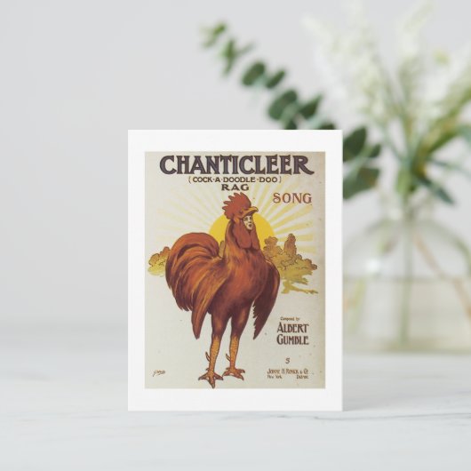 Carte Postale Couverture Chanticleer Vintage (Debout devant)