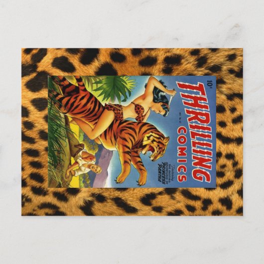 Carte Postale Couverture comique de la jungle vintage (Devant)