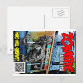 Carte Postale Couverture d'Apocalypse Zombie (Devant / Derrière)