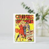 Carte Postale Couverture de bande dessinée de l'Âge d'Or « Crime (Debout devant)