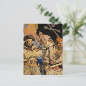 Carte Postale Couverture de l'île au trésor "Pirates" par NC Wye (Debout devant)