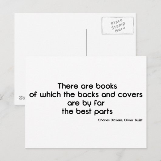 Carte Postale Couverture de livre (Devant / Derrière)