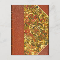 Couverture de livre antique, motif de tourbillon o