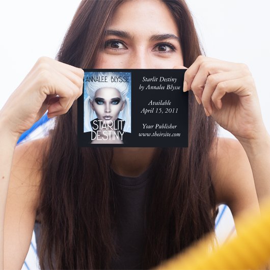 Carte Postale Couverture de livre Arrière - plan noir promotionn