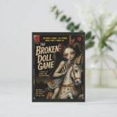 Carte Postale Couverture de livre d'horreur de fantasy Broken Do (Debout devant)