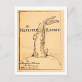 Carte Postale Couverture de livre - Le Lapin de velours (Devant)