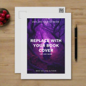 Carte Postale Couverture de livre oeuvre auteur auteur publicité