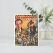 CARTE POSTALE COUVERTURE DE MAGAZINE DE POULET DUNNINGER (Debout devant)