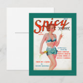 Carte Postale Couverture de magazine épicé (Devant / Derrière)