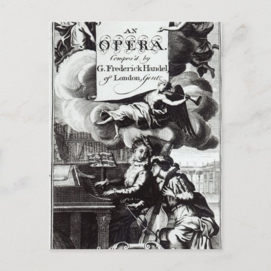Carte Postale Couverture de Partition pour Julius César (Devant)