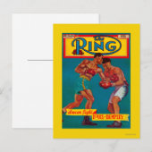 Carte Postale Couverture de The Ring Magazine (Devant / Derrière)