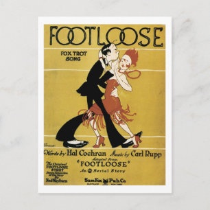Carte Postale Couverture du livre de chansons vintage Footloose