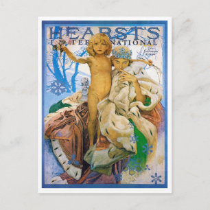 Carte Postale Couverture du magazine, Alphonse Mucha