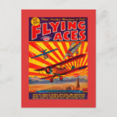 Carte Postale Couverture du magazine Flying Aces (Devant)