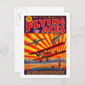 Carte Postale Couverture du magazine Flying Aces 2 (Devant / Derrière)