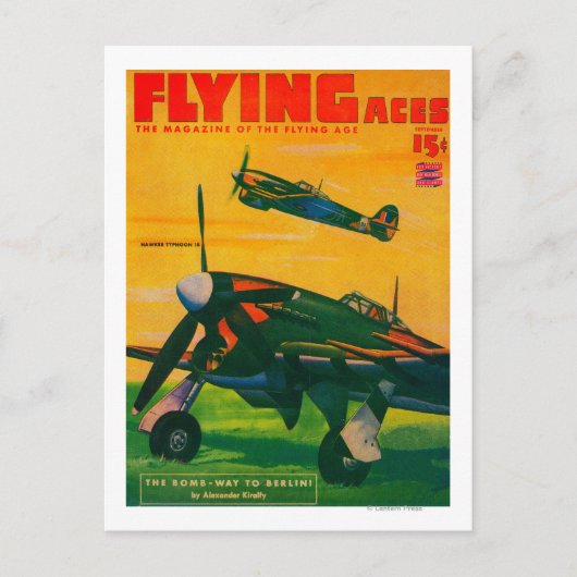 Carte Postale Couverture du magazine Flying Aces 5 (Devant)