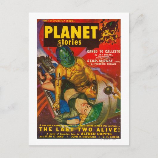 Carte Postale Couverture du magazine Planet Stories 6 (Devant)