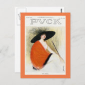 Carte Postale Couverture du magazine Puck 1912 (Devant / Derrière)