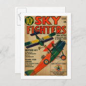Carte Postale Couverture du magazine Sky Fighters (Devant / Derrière)