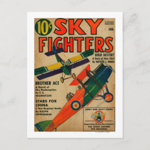 Carte Postale Couverture du magazine Sky Fighters