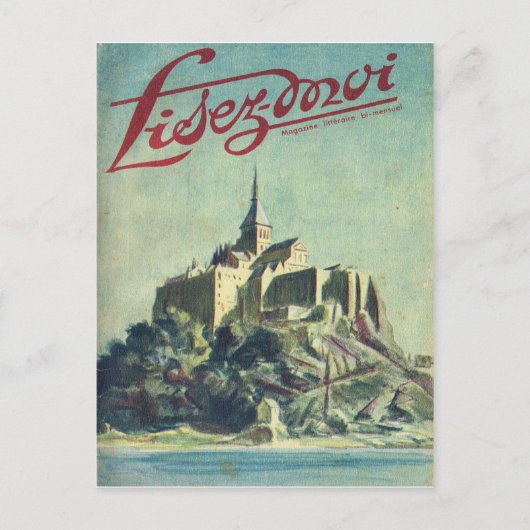 Carte Postale Couverture, Lisez-Moi, Mont St Michel (Devant)