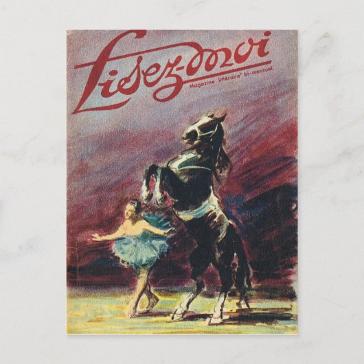 Carte Postale Couverture, Lisez-Moi, Spectacle de cirque (Devant)