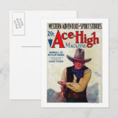 Carte Postale Couverture Magazine Ace High (Devant / Derrière)