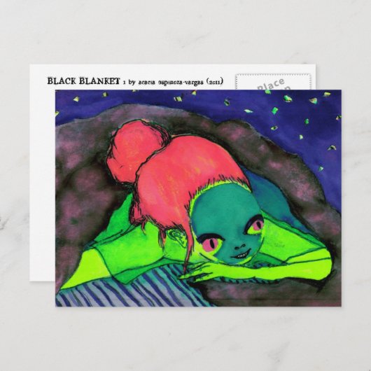 Carte Postale Couverture noire 1 (Devant / Derrière)