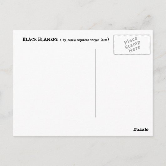 Carte Postale Couverture noire 2 (Dos)