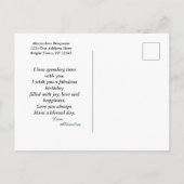 Carte Postale Couverture photo Anniversaire Magazine Personnalis (Dos)