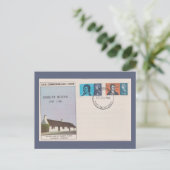 Carte Postale Couverture Premier Jour Robert Burns 1966 Antique (Debout devant)