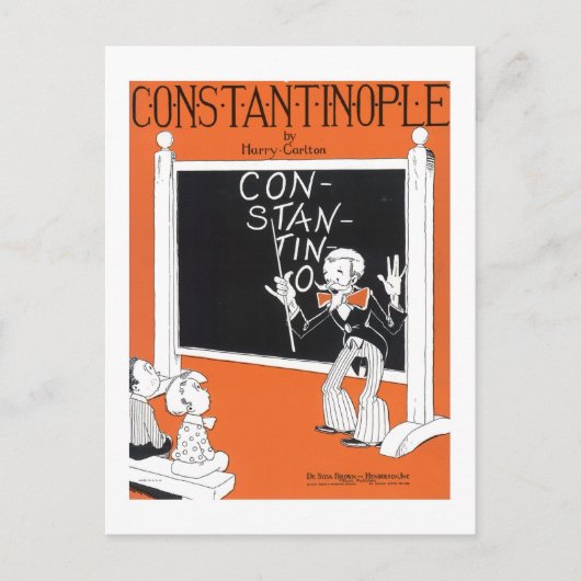 Carte Postale Couverture Vintage de Constantinople (Devant)